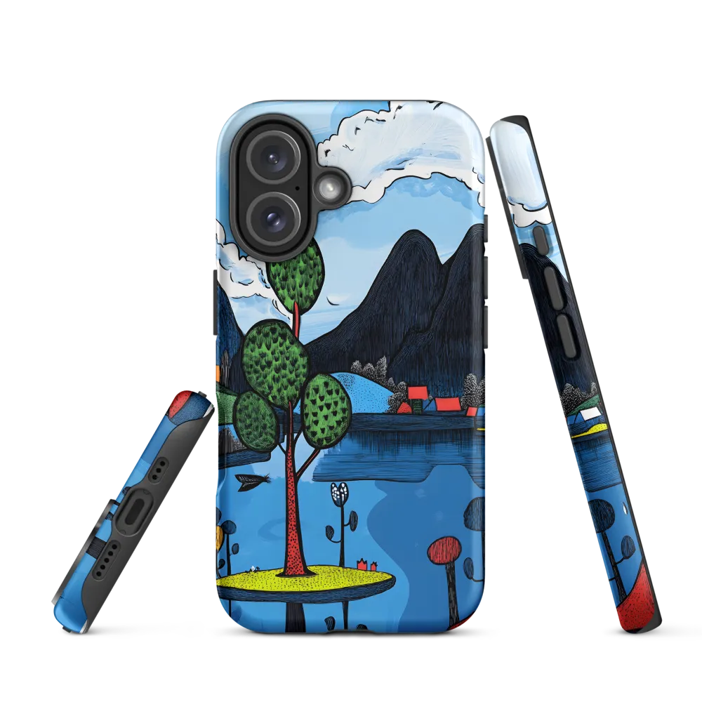 Whimsical Landscapes: A Play of Colors | Phone Case