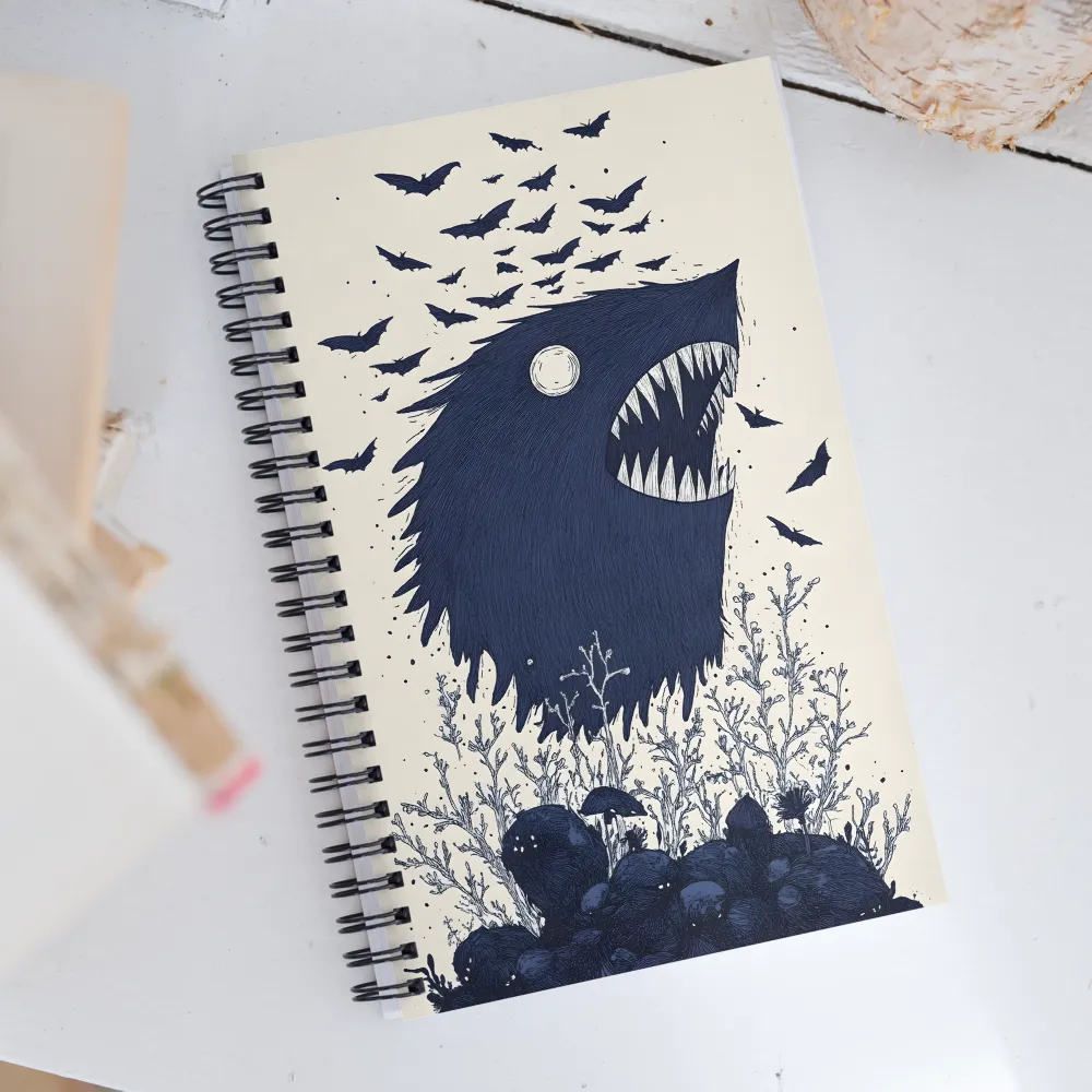 Awakening of Shadows | Spiral Notebook