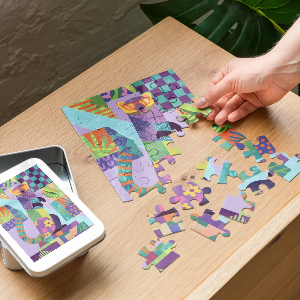 Patchwork Companion 
 Jigsaw Puzzle in Tin Box