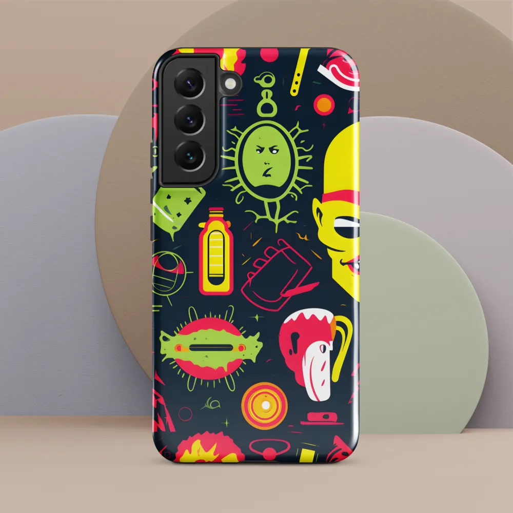 Neon Revelry: A Quirky Exploration of Modern Pop Art