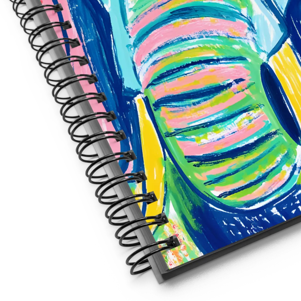 Whimsical Elephant Portrait | Spiral Notebook