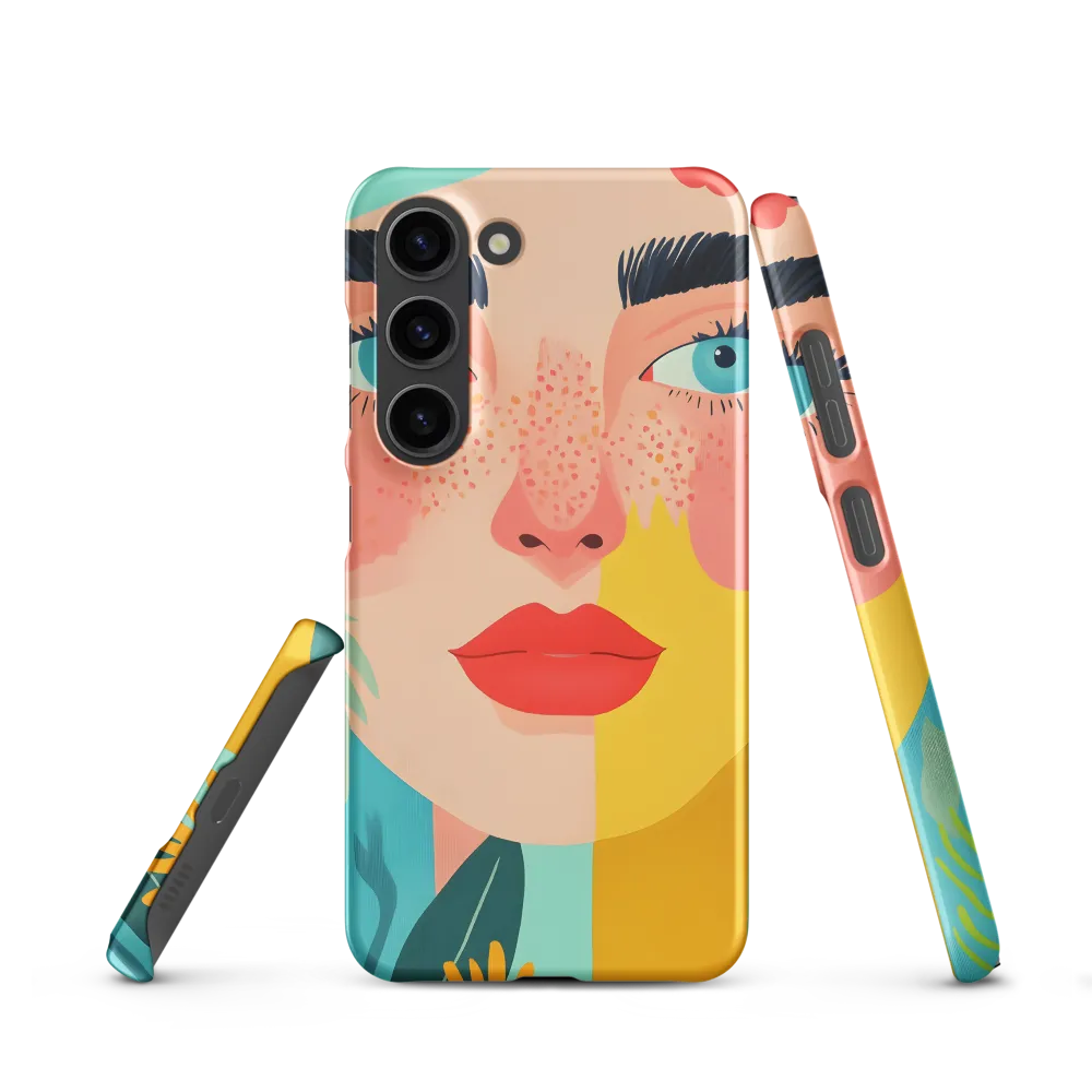 Floral Serenity: A Modern Portrait