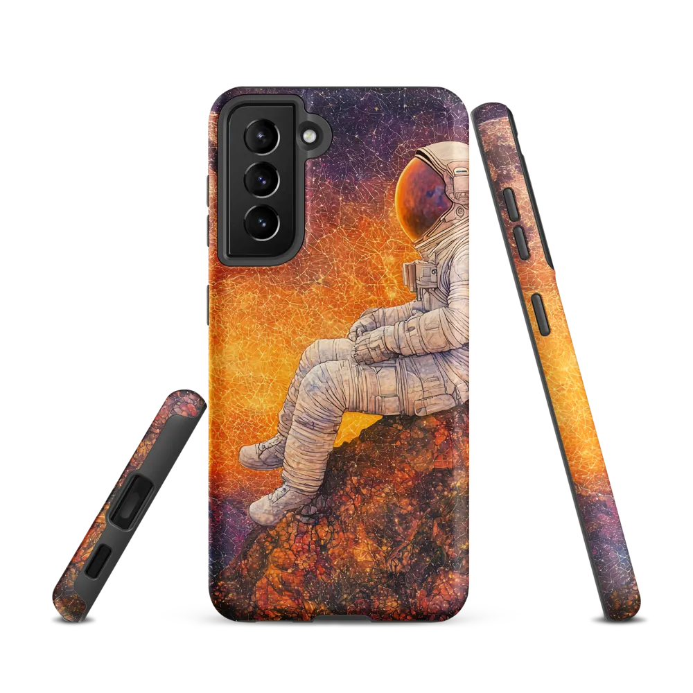 Cosmic Contemplation | Phone Case |  S21 | Tough Case | Matte
