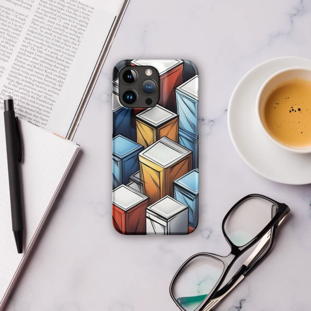 Geometry of Colorful Containers | Phone Case |  15 Pro Max | Snap Case | Matte