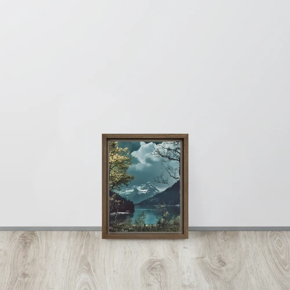 Whispers of Tranquility | Canvas with Brown Frame | 8″×10″