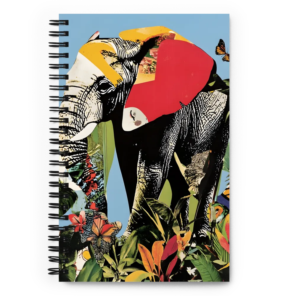 Harmony of Nature: The Elephant's Embrace | Spiral Notebook