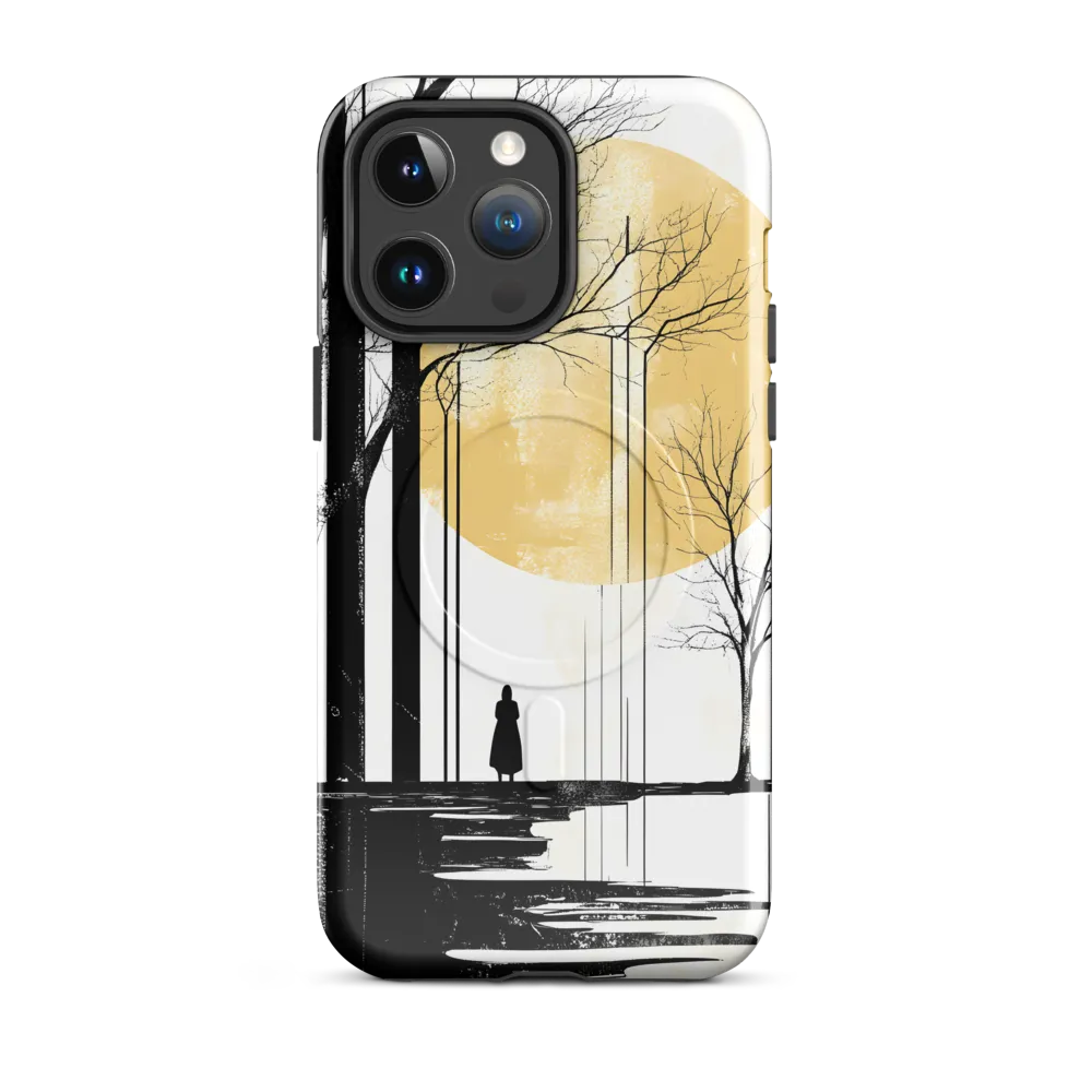 Solitude Under the Yellow Sun | Phone Case |  14 Pro Max | MagSafe® Tough Case | Glossy