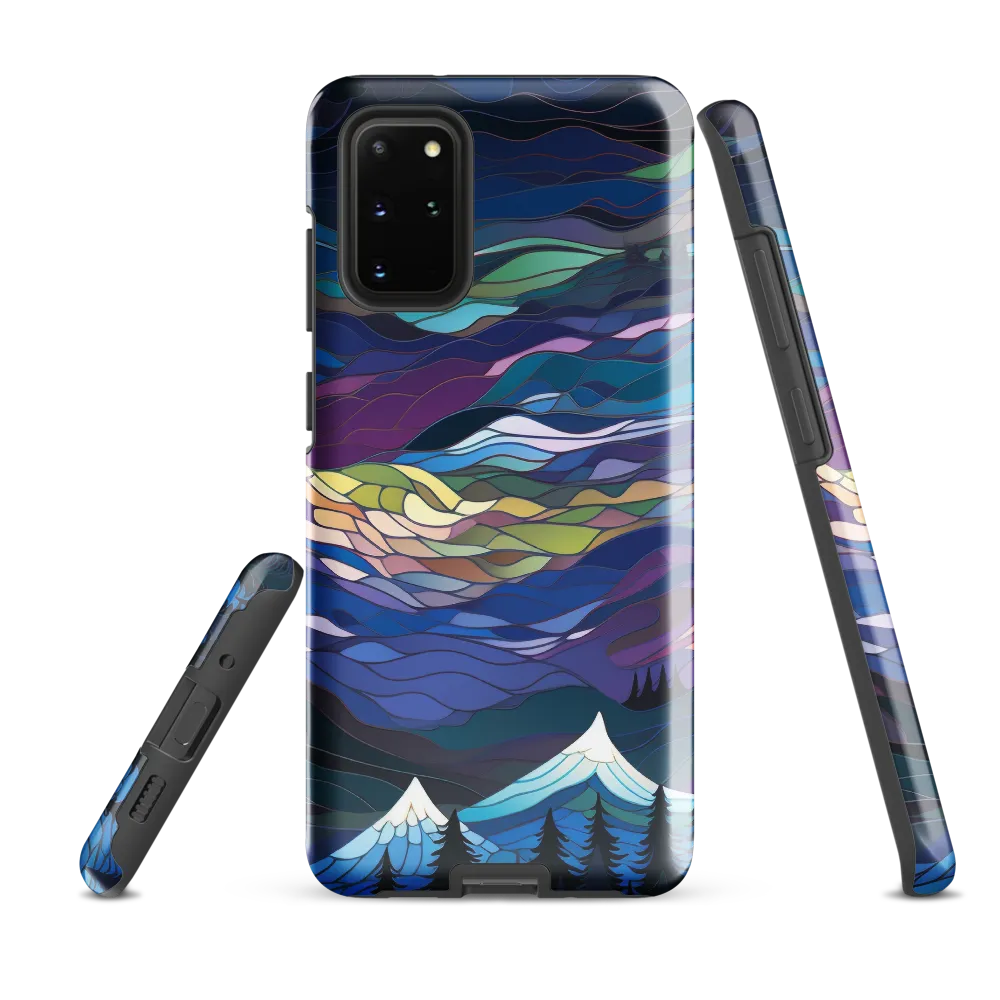 Twilight Peaks: An Abstract Mountain Landscape