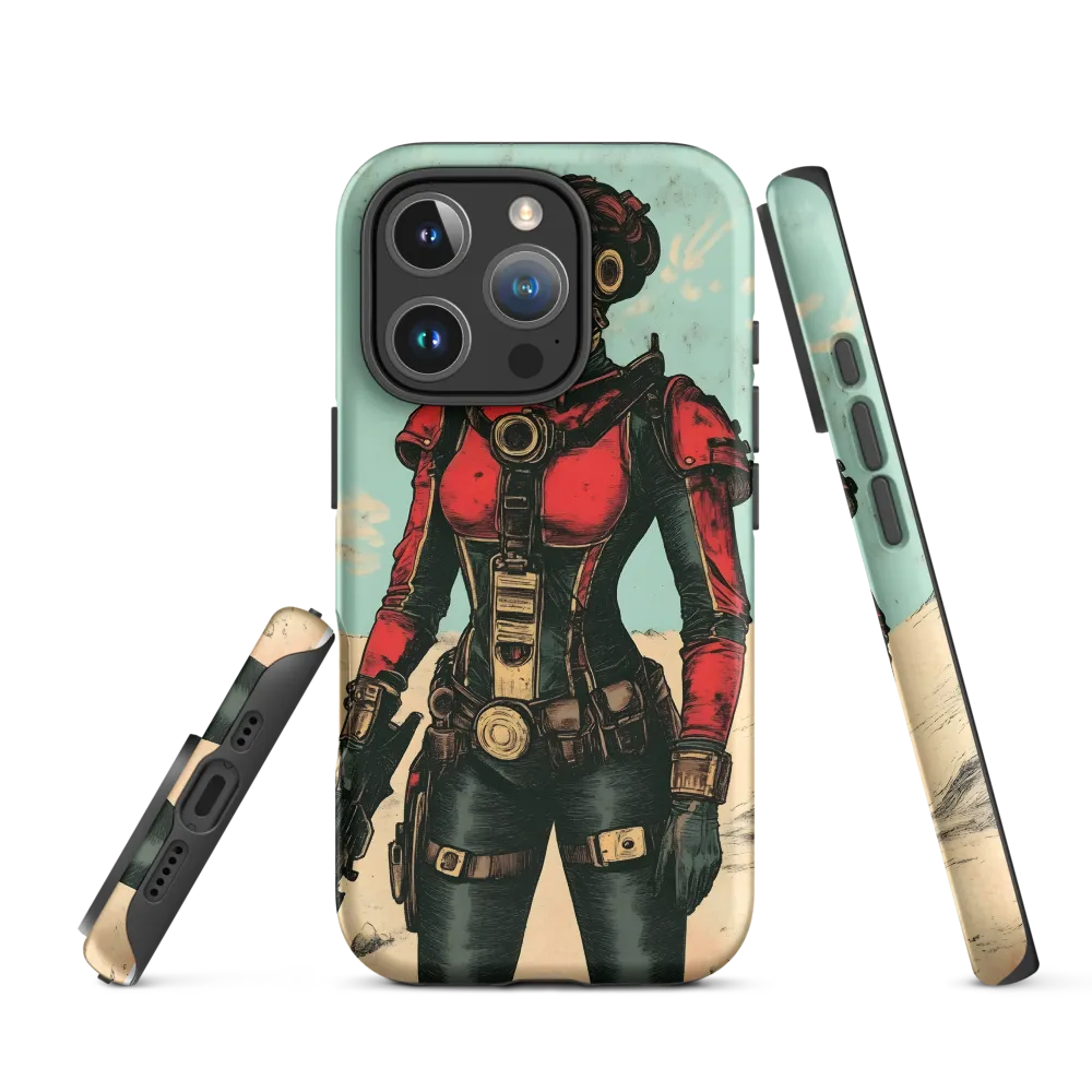 Futuristic Explorer: A Steampunk Adventure | Phone Case |  16 Pro | Tough Case | Matte