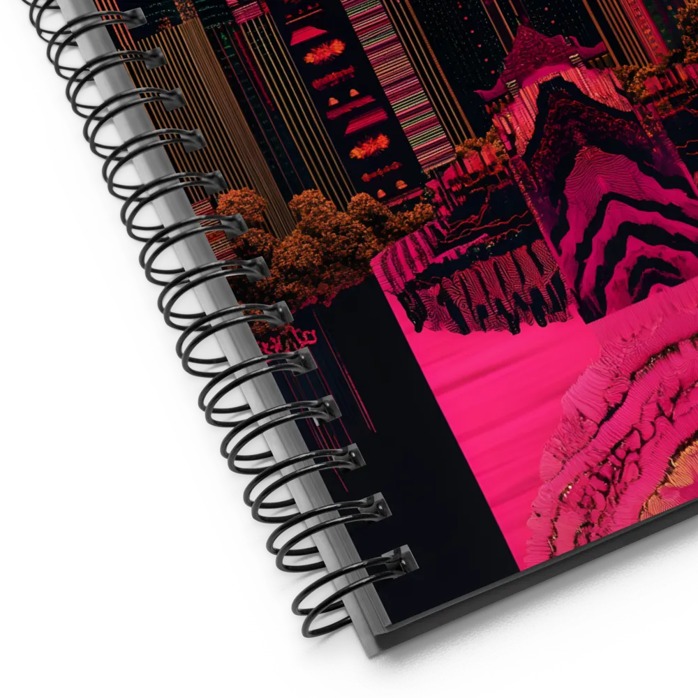 Urban Fusion: A Vibrant Dreamscape | Spiral Notebook