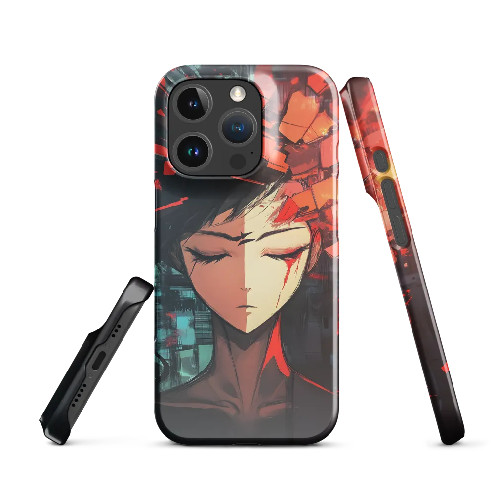 Fragmented Mind: The Silent Struggle | Phone Case |  16 Pro | Snap Case | Glossy