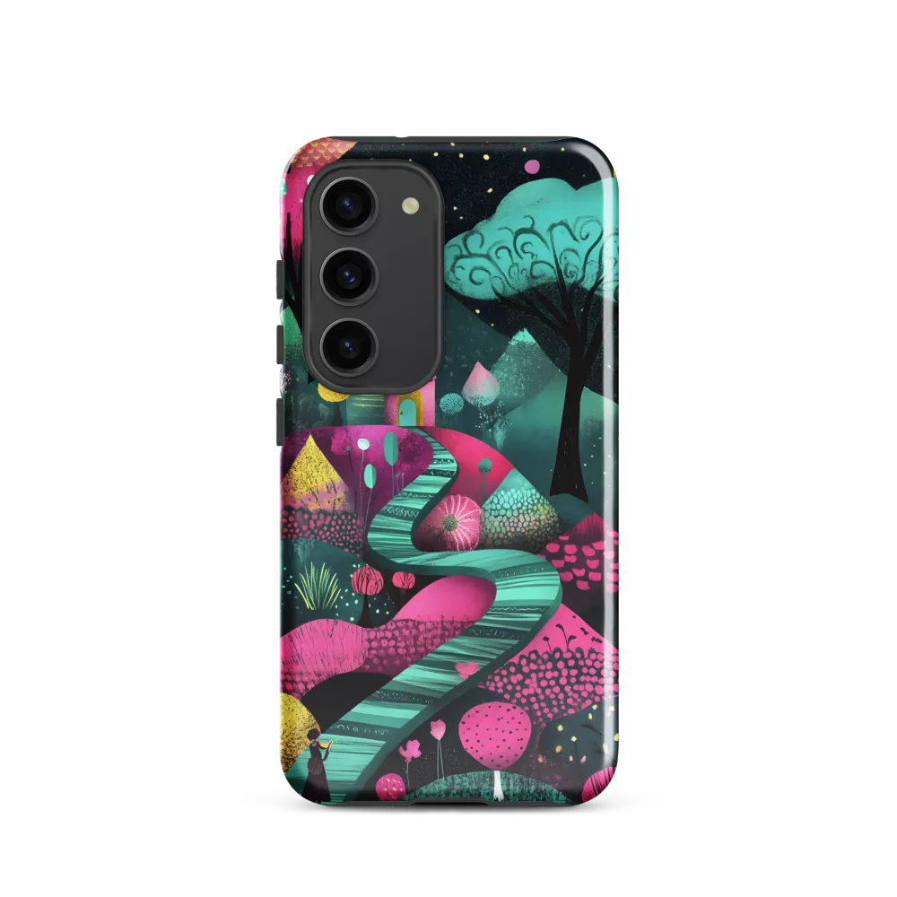 Whimsical Journey through Colorful Lands | Phone Case |  S23 | Tough Case | Glossy