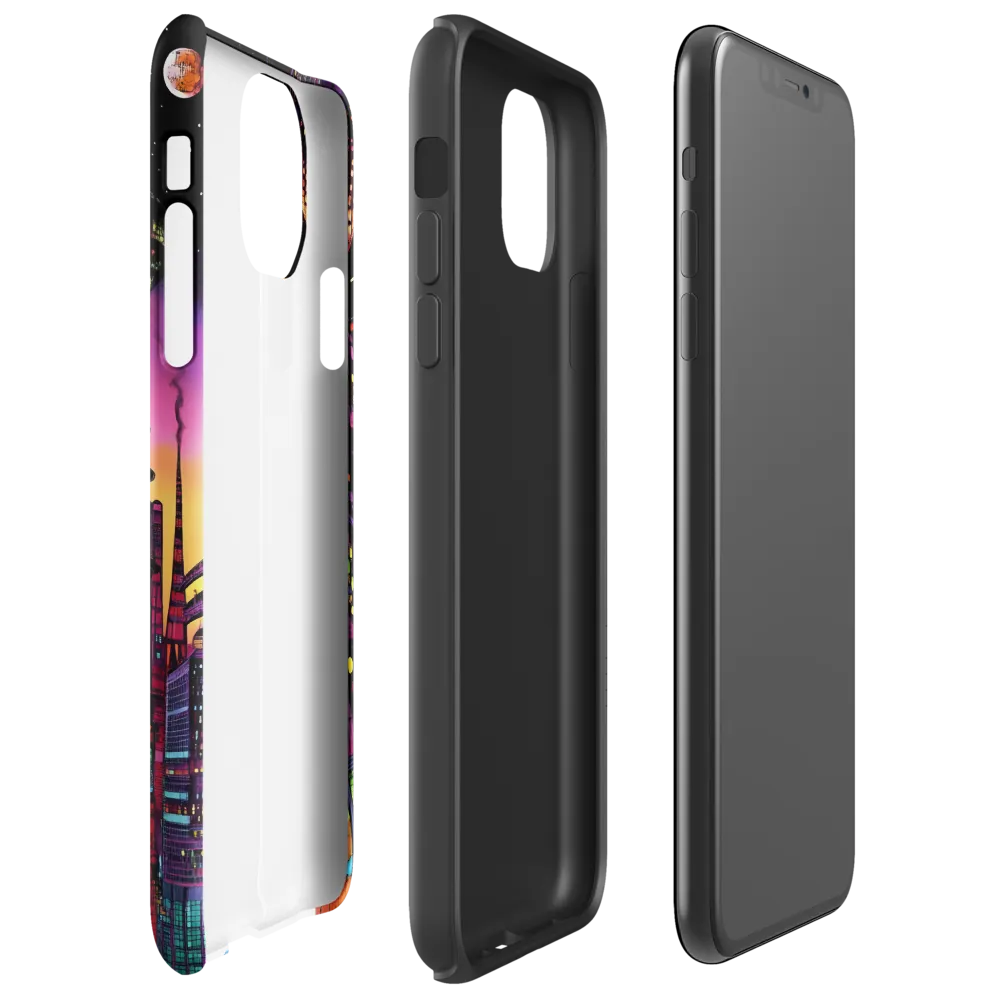 Futuristic Cityscape at Dusk | Phone Case |  11 Pro Max | Tough Case | Glossy