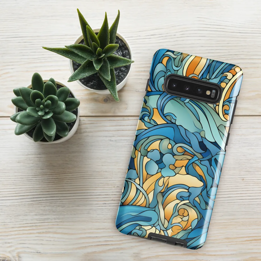 Dancing Waves of the Ocean | Phone Case |  S10 Plus | Tough Case | Glossy