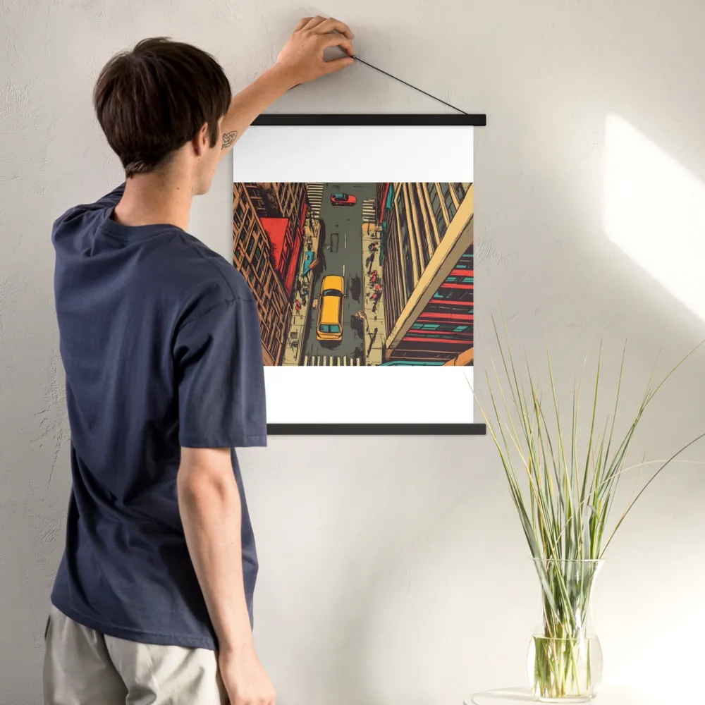 Urban Symphony | Poster With Black Wood Hanger | 18″×24″