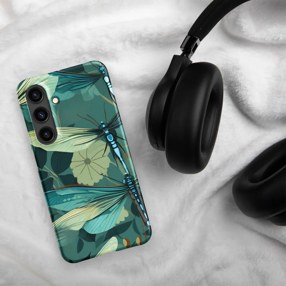 Whispers of Nature: Dragonflies in Harmony | Phone Case |  S24 | Snap Case | Matte