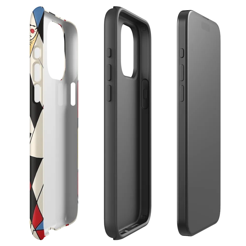 Dynamic Geometric Symphony | Phone Case |  15 Pro Max | Tough Case | Matte