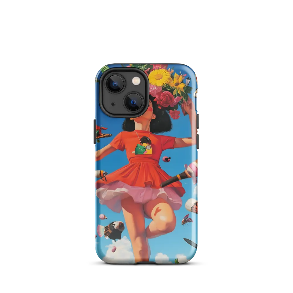 Joyful Whimsy | Phone Case |  13 mini | Tough Case | Glossy