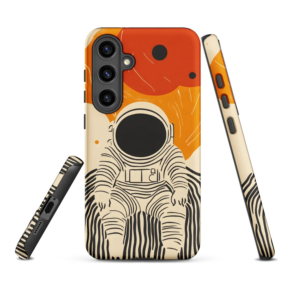 Astronaut in Cosmic Thoughts | Phone Case |  S24 Plus | Tough Case | Matte