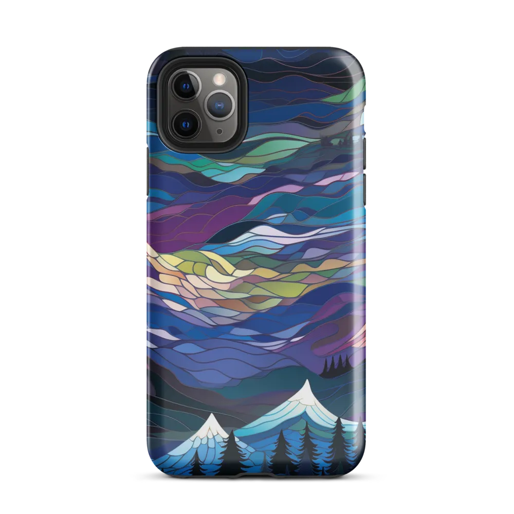 Twilight Peaks: An Abstract Mountain Landscape | Phone Case |  11 Pro Max | Tough Case | Glossy