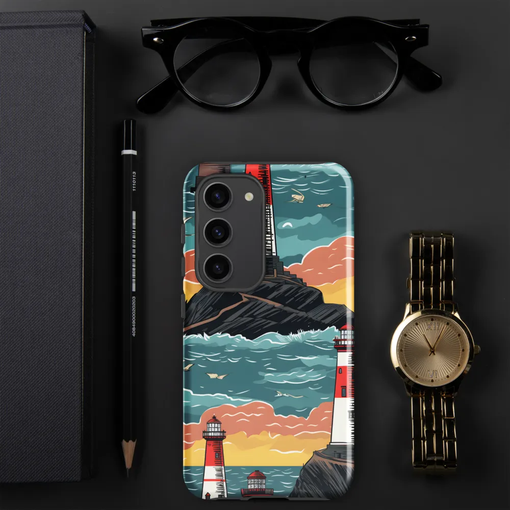 Lighthouses in a Whimsical Ocean