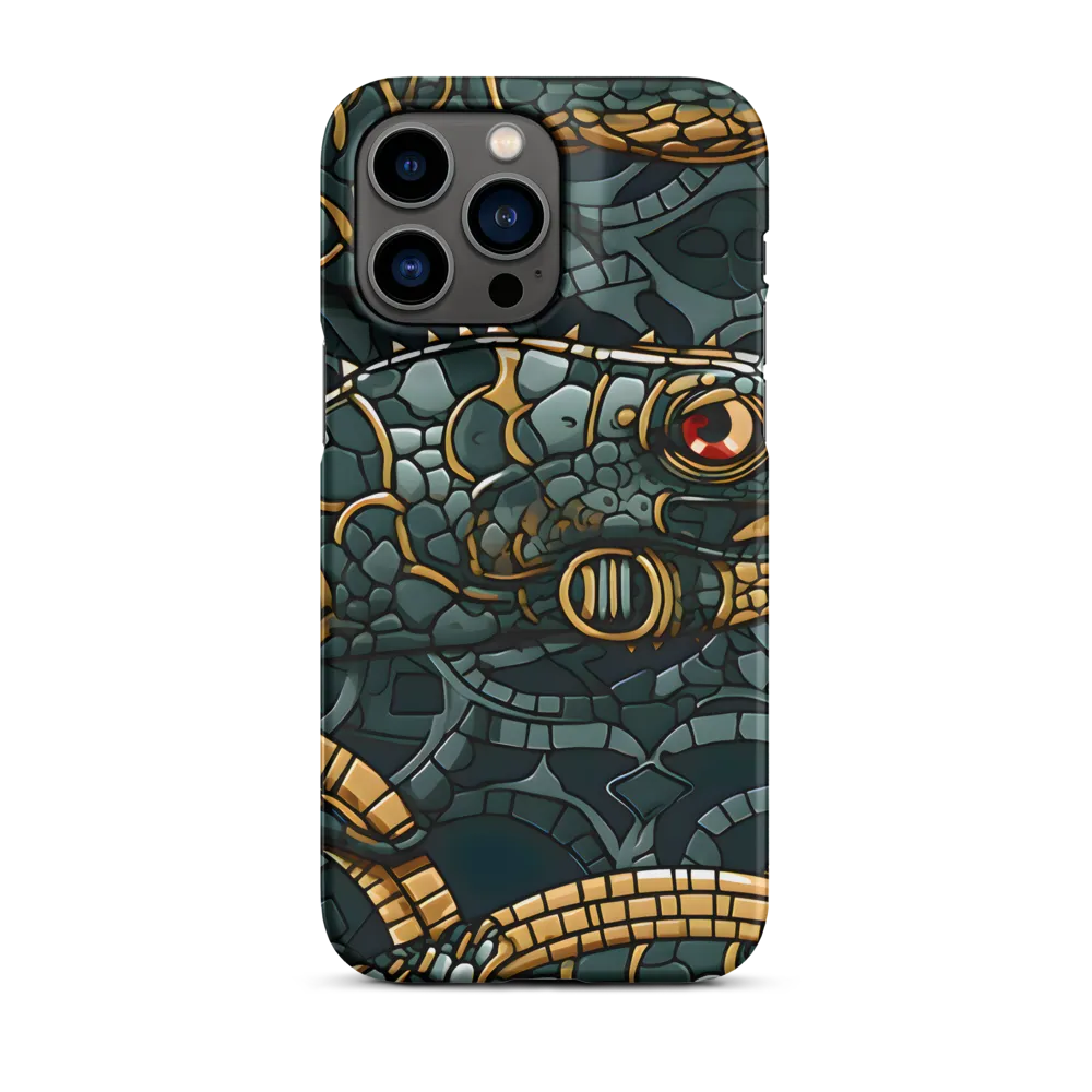 Reptilian Elegance: A Digital Art Nouveau Tapestry