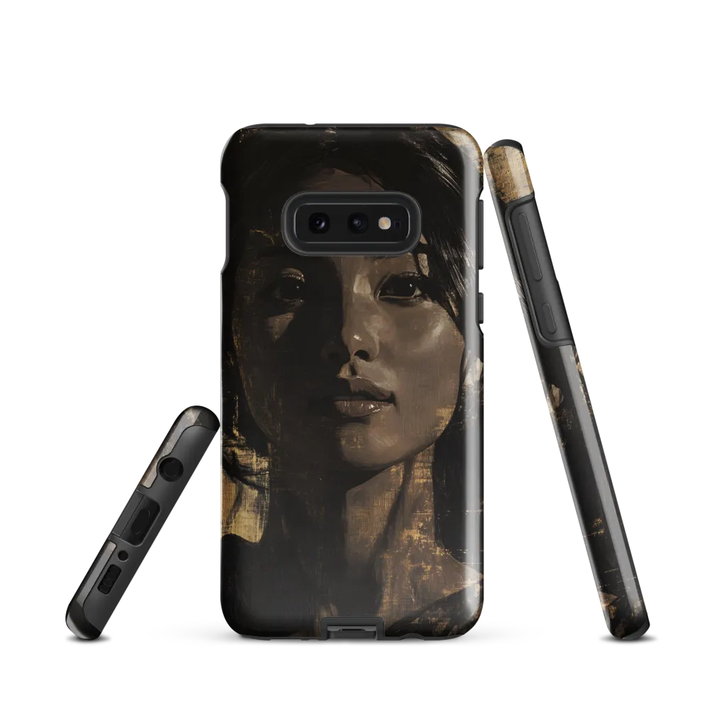 Golden Gaze: A Contemporary Portrait