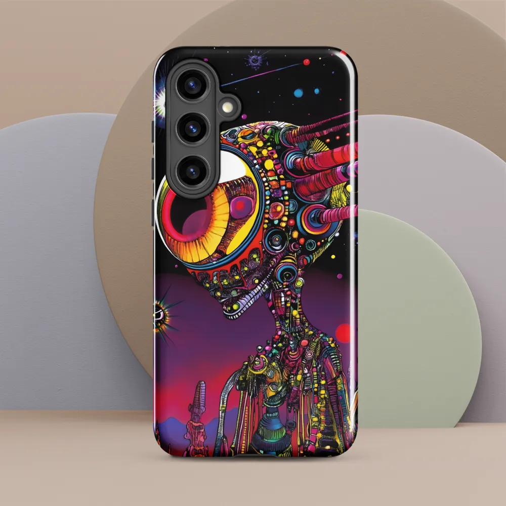 Cosmic Alien Odyssey | Phone Case |  S24 Plus | Tough Case | Glossy
