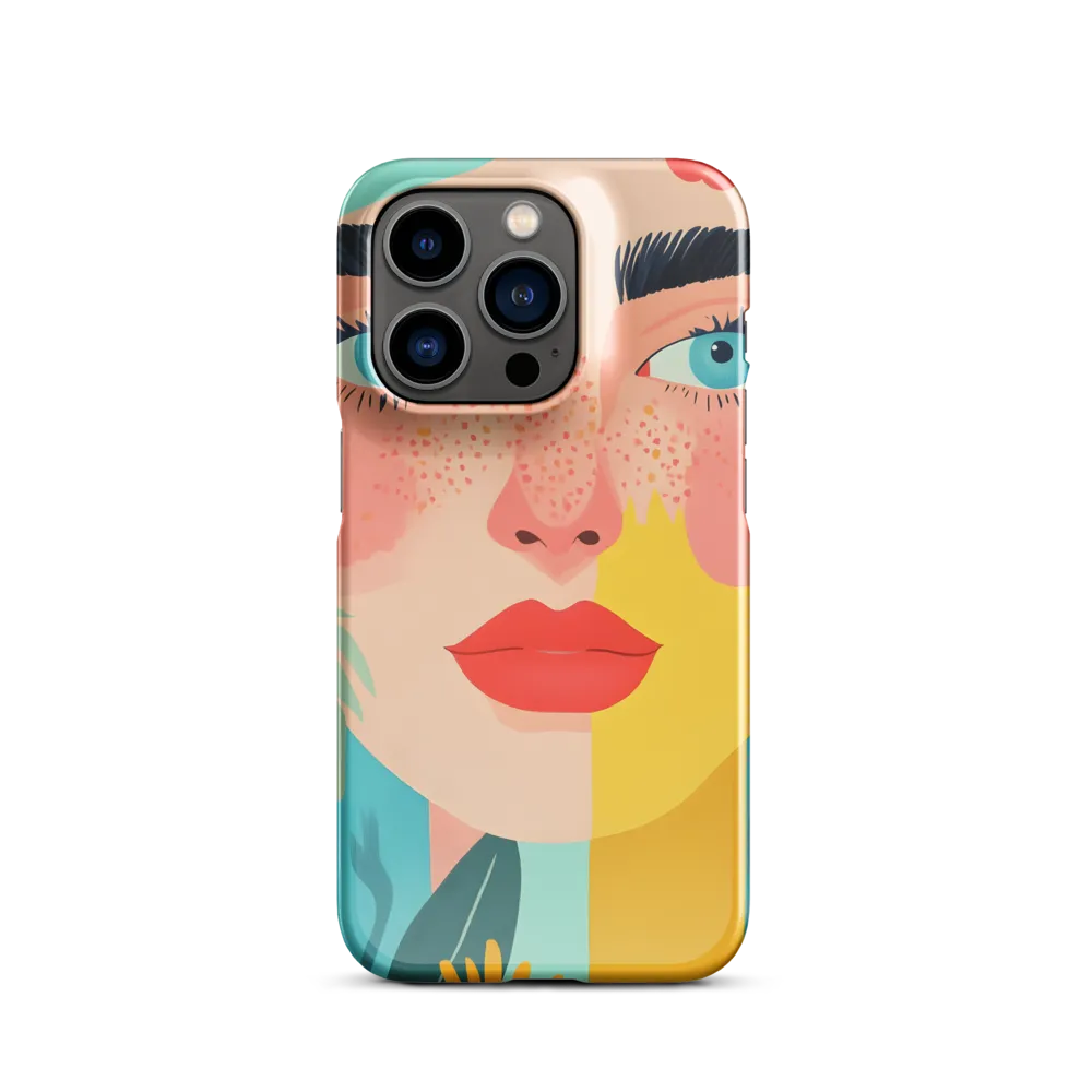 Floral Serenity: A Modern Portrait