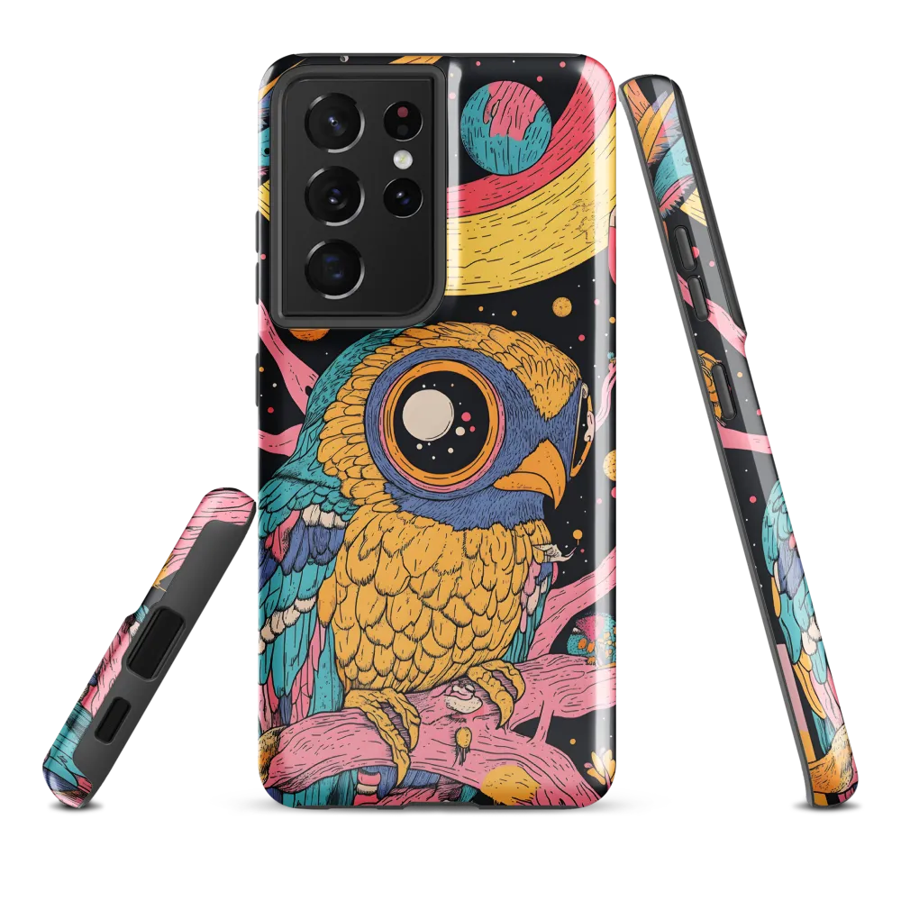 Whimsical Cosmic Owl | Phone Case |  S21 Ultra | Tough Case | Glossy