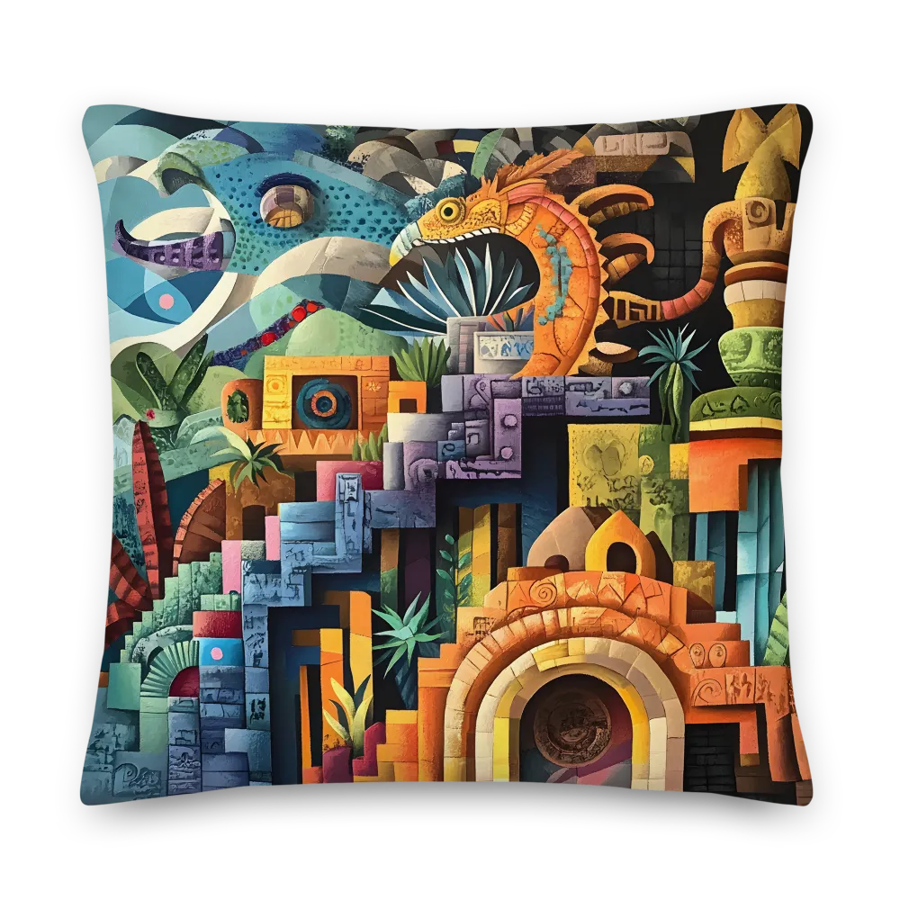 Embrace of the Mythical Landscape | Pillow | 22″×22″