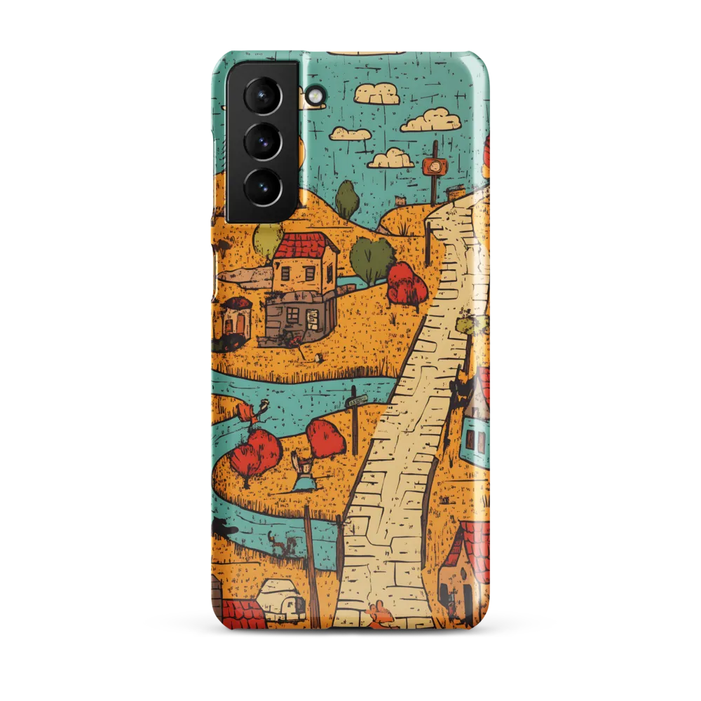 Whimsical Village Landscape