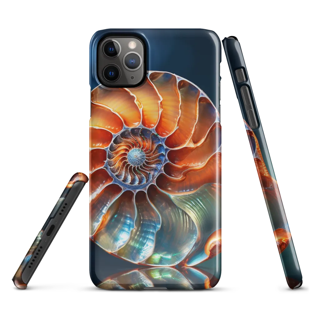 Elegance of the Nautilus Shell | Phone Case |  11 Pro Max | Snap Case | Glossy