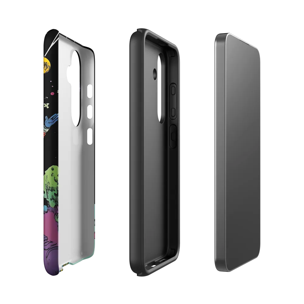 Celestial Voyage: The Astronaut's Journey | Phone Case |  S24 | Tough Case | Matte