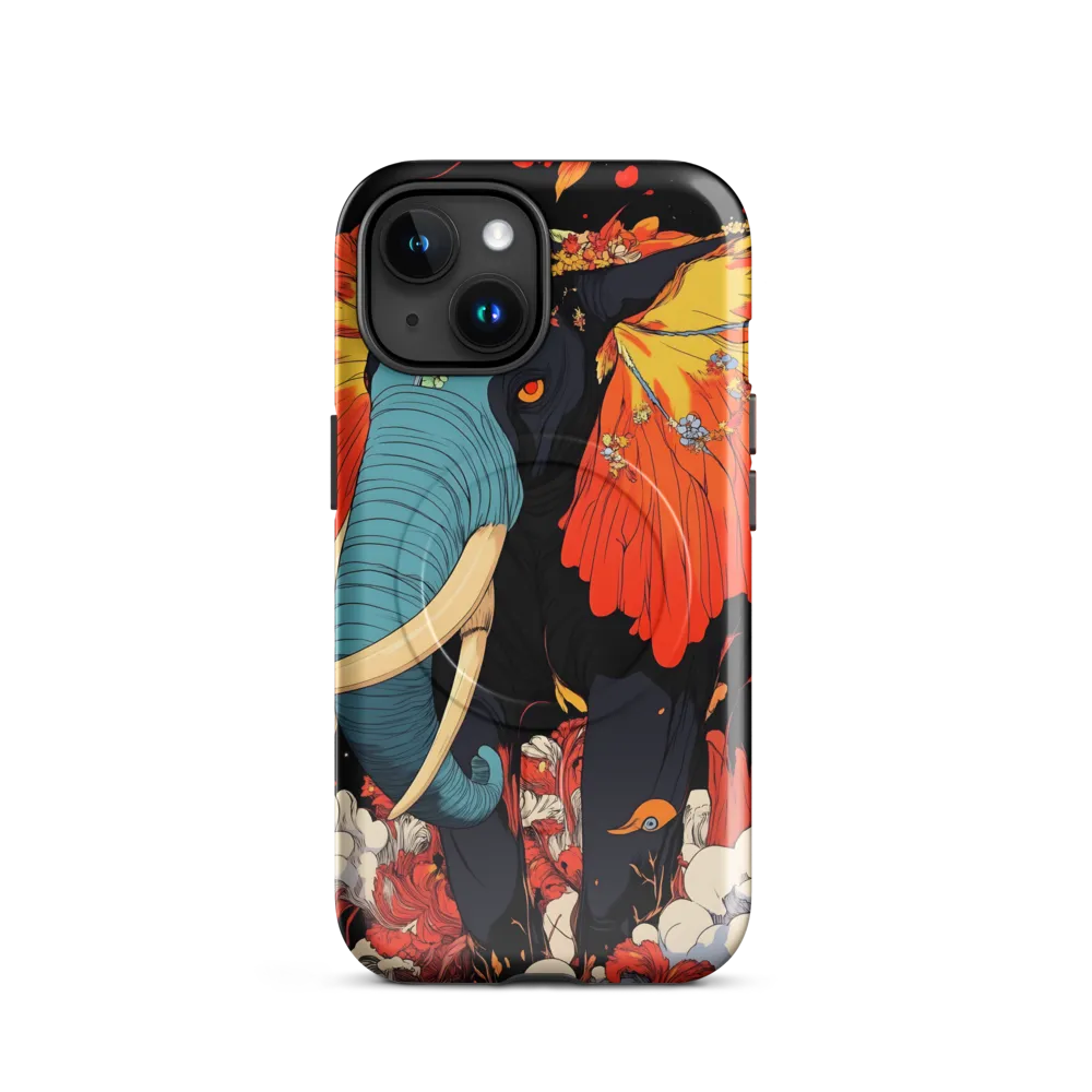 Majesty of the Floral Elephant | Phone Case |  15 | MagSafe® Tough Case | Glossy