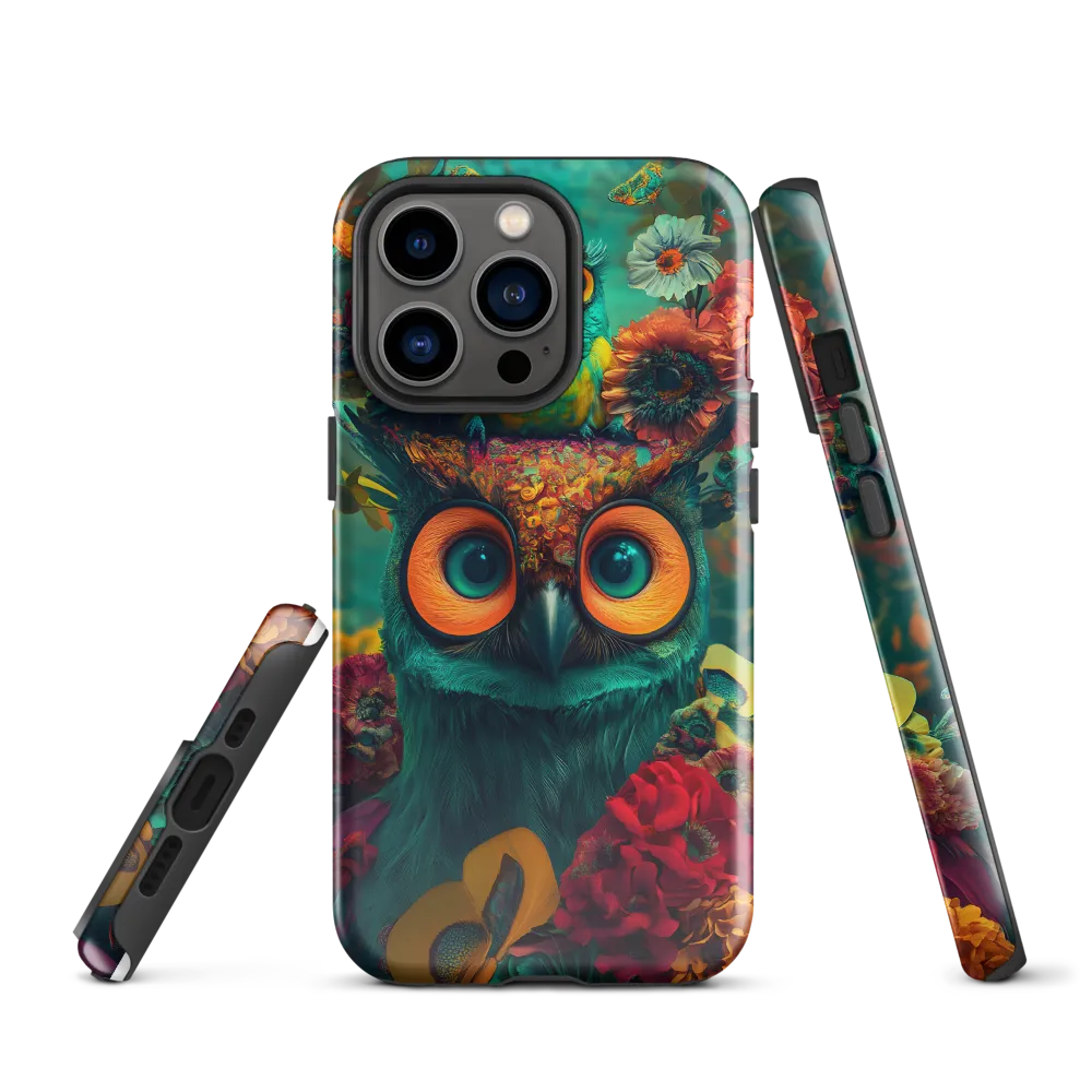 Majestic Harmony: The Floral Owl