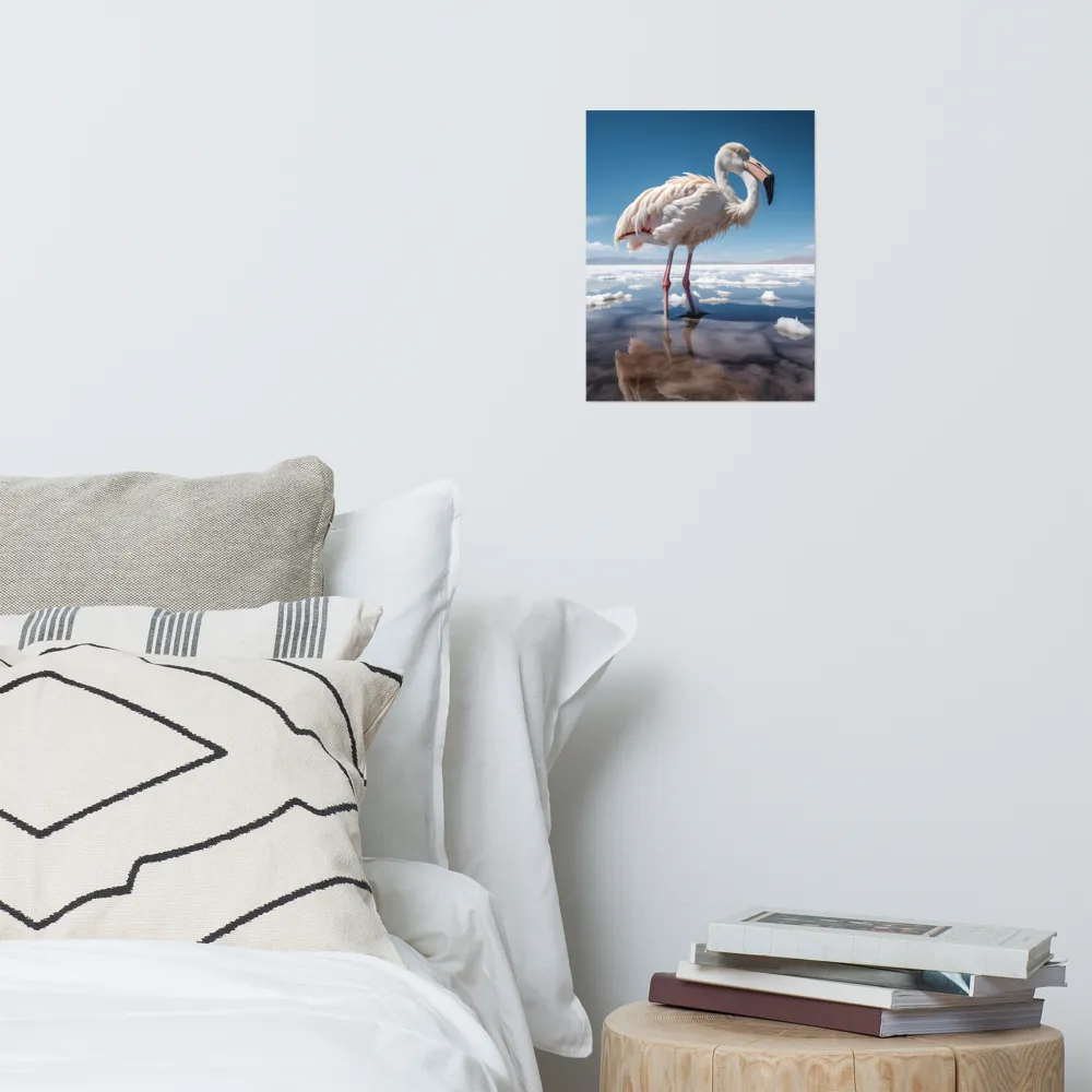 Graceful Solitude of a Flamingo | Poster | 11″×14″