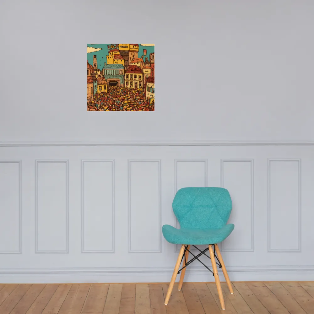 The Quirky City Gathering | Poster | 18″×18″
