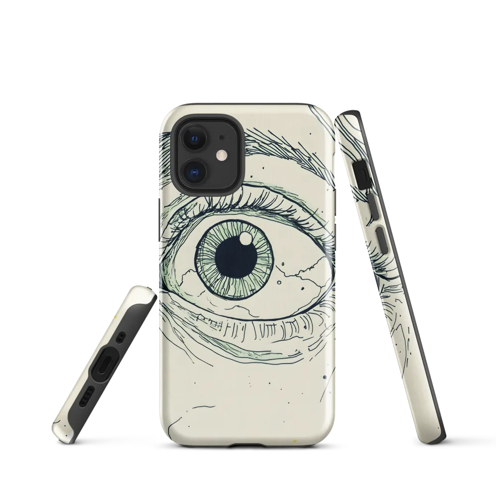 Observant Gaze | Phone Case |  12 mini | Tough Case | Glossy