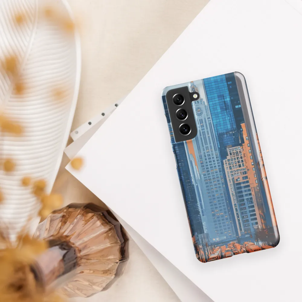 Urban Symphony in Blue and Orange