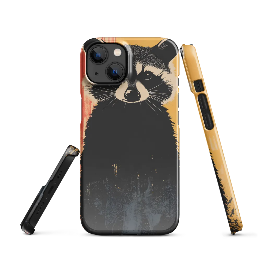 Whimsical Raccoon Portrait | Phone Case |  13 | Snap Case | Glossy