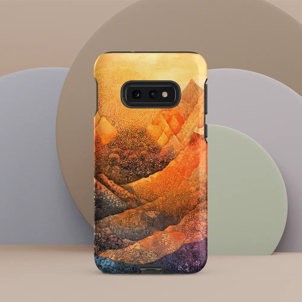 Serene Peaks of Color