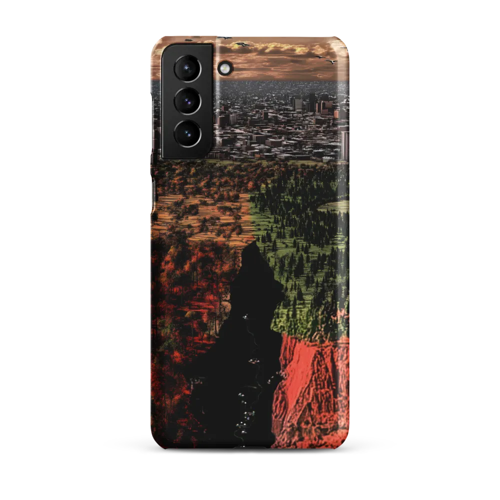 Harmony and Dissonance: A Landscape of Contrasts | Phone Case |  S21 Plus | Snap Case | Matte