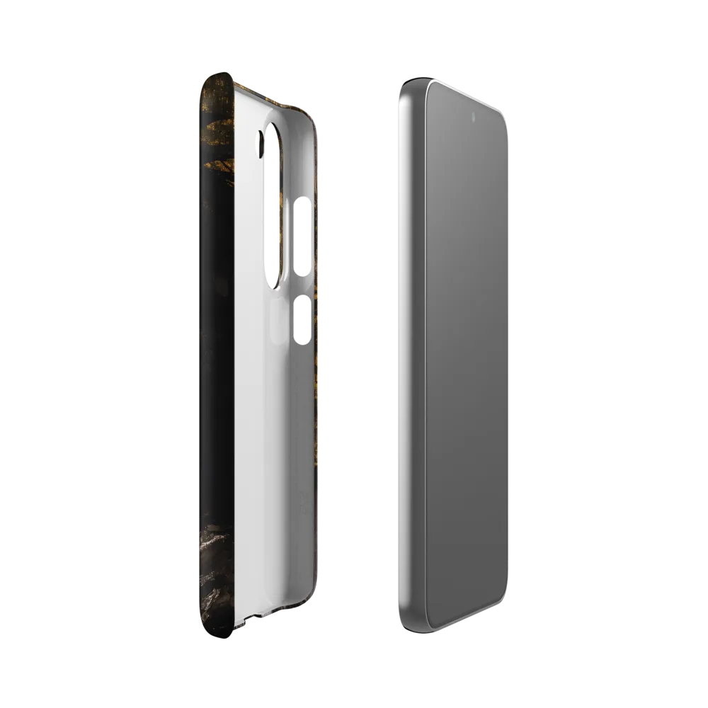 Golden Elegance: A Modern Profile Portrait