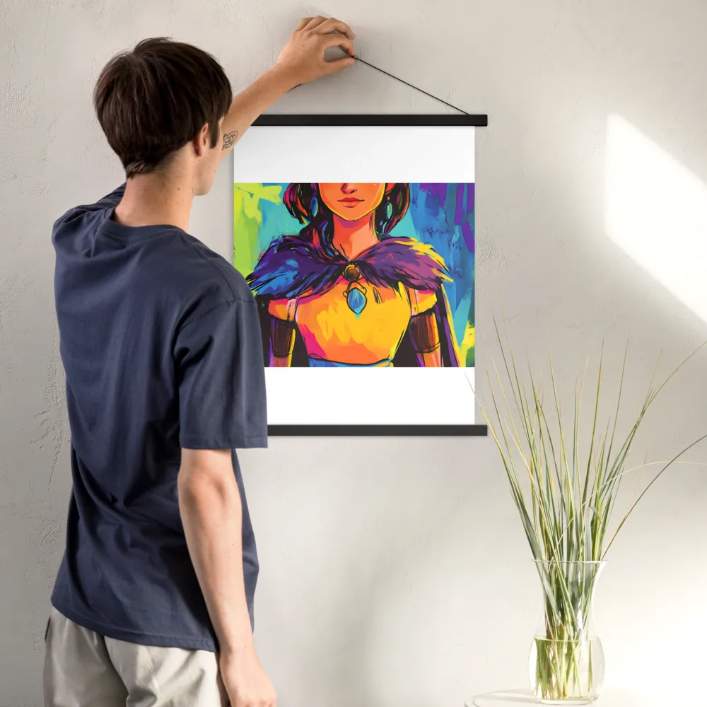 Guardian of Colors | Poster With Black Wood Hanger | 18″×24″