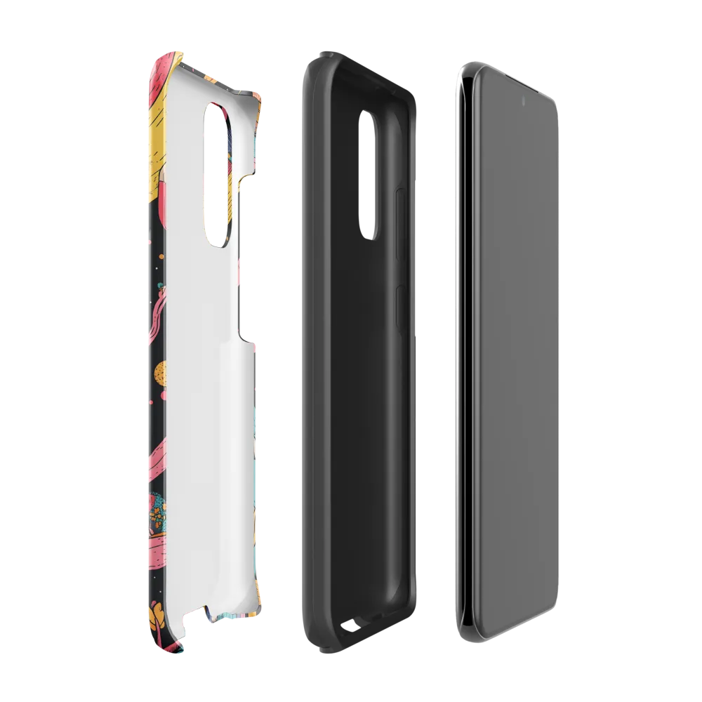 Whimsical Cosmic Owl | Phone Case |  S20 | Tough Case | Glossy
