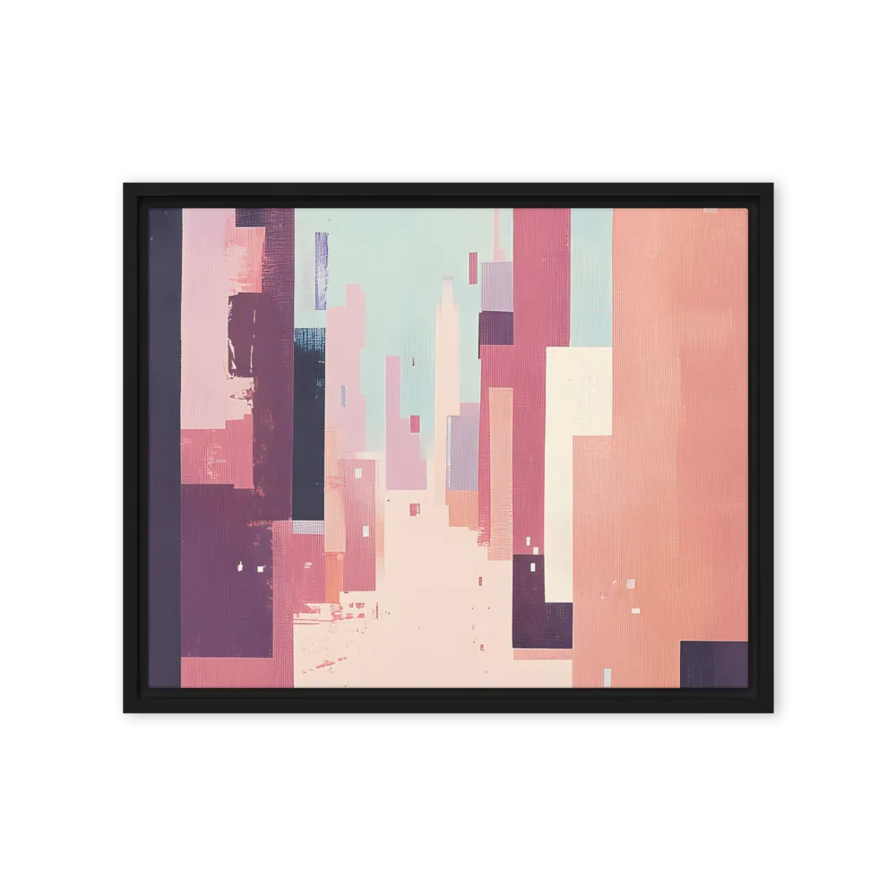 Tranquil Cityscape | Canvas with Black Frame | 16″×20″