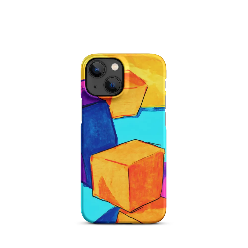 Playful Cubes in Vibrant Harmony | Phone Case |  13 Mini | Snap Case | Matte