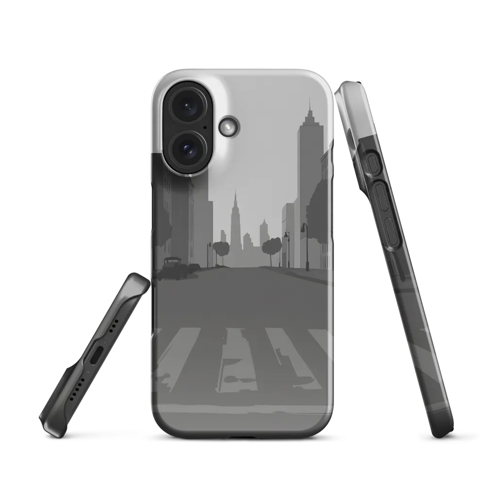 Nostalgic Cityscape | Phone Case |  16 | Snap Case | Glossy