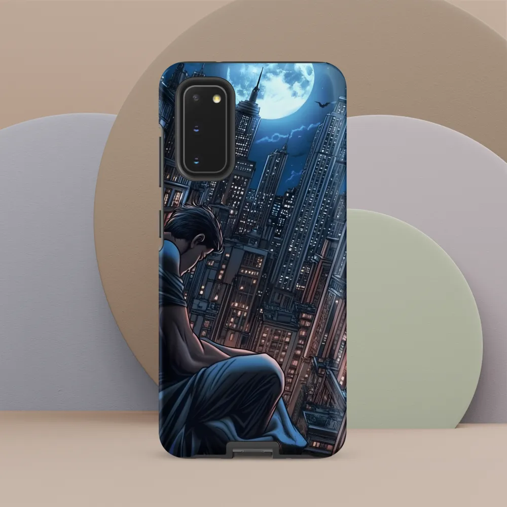 Reflections of a City Under the Moon